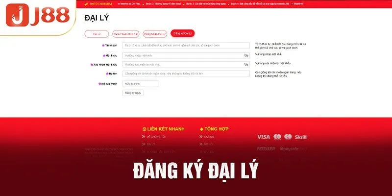 Hợp Tác Đại Lý Nhận Ngay Hoa Hồng Tiền Tỷ Cùng J88 Cách thức đăng ký trở thành đại lý j88 đơn giản nhất